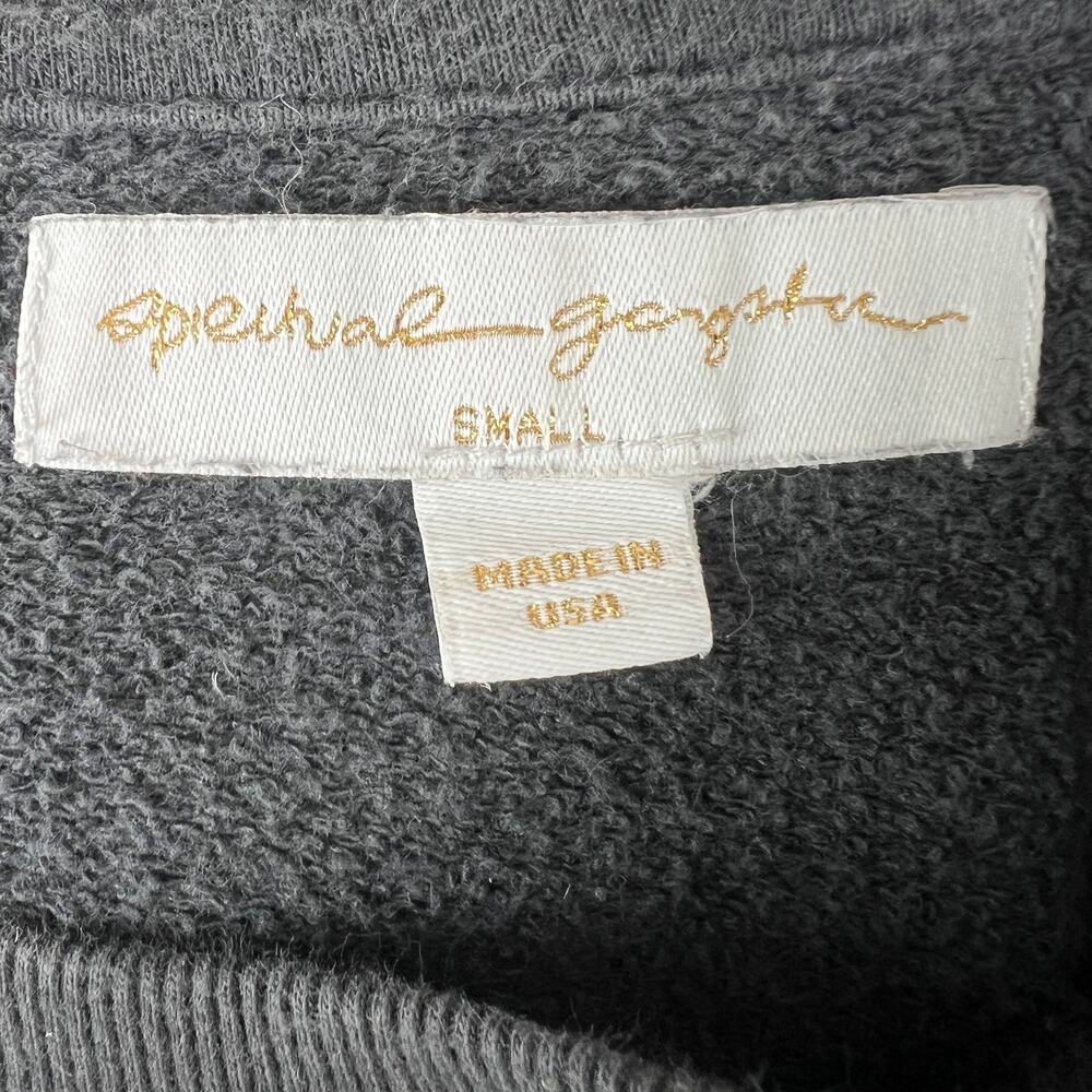 Spiritual Gangster Gray Sweatshirt Cotton MAS AMOR POR FAVOR Crew Size S Small - Picture 6 of 8